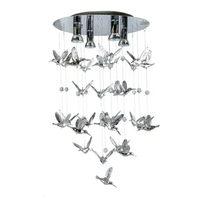 Závěsné svítidlo AZzardo Birds AZ2449 GU10 4x40W IP20 50cm chromové