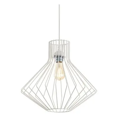 Závěsné svítidlo Ideal Lux Ampolla-4 SP1 bianco 200903 E27 1x60W 39,5cm bílé