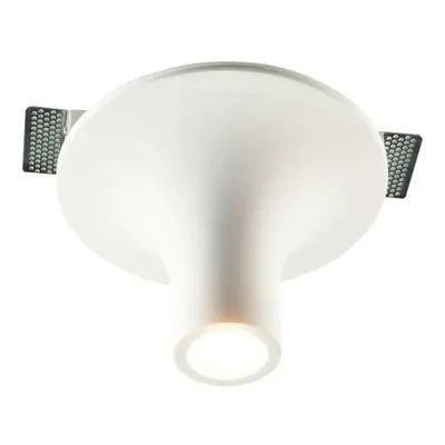 ACA Lighting bodové svítidlo stropní 1XGU10 sádrové bezrámečkové D23XH15CM AVA G1018S