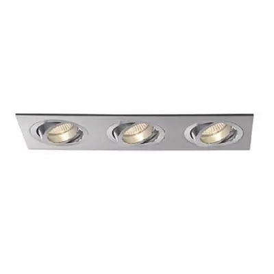 BPM Vestavné svítidlo Aluminio Plata, kart.hliník 9LEDx3W, 230V 3013LED2.D40.3K