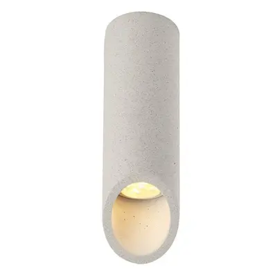 ACA Lighting stropní svítidlo 1XGU10 bílý beton D7XH24CM FALTSO MK151S24W