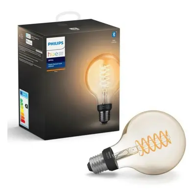 PHILIPS HUE Hue Bluetooth LED White žárovka Filament E27 G93 7W 550lm 2100K