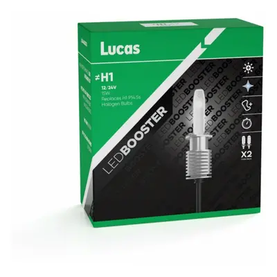 Lucas 12V H1 LED žárovka P14,5s, sada 2 ks 6500K