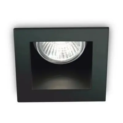 Zápustné bodové svítidlo Ideal Lux Funky Nero 243849 GU10 1x50W IP20 hranaté černé