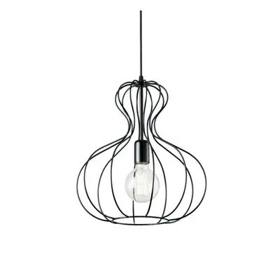 Závěsné svítidlo Ideal Lux SP1 Ampolla-1 SP1 148502 černé 35cm