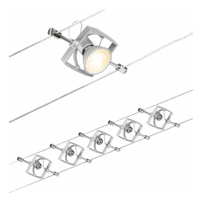 PAULMANN Lankový systém Mac II matný chrom 5 spotů bez zdroje světla max. 5x10W GU5,3 DC 60VA 94