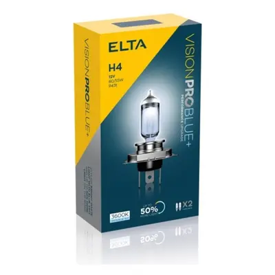 ELTA H4 VisionProBlue +50% 60/55W 12V P43t sada 2ks EB2472TR