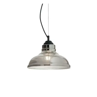 Závěsné svítidlo Ideal Lux Bistro SP1 plate fume 112343 šedé 28cm