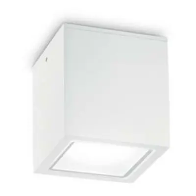 Venkovní stropní přisazené svítidlo Ideal Lux TECHO PL1 BIG BIANCO 251523 GU10 1x20W IP54 15cm b