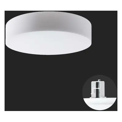 OSMONT 67655 ERIS V4 stropní/nástěnné skleněné polovestavné svítidlo bílá IP44 4000 K 35W LED