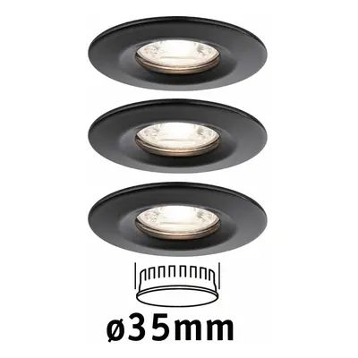 PAULMANN LED vestavné svítidlo Nova Mini Coin základní sada nevýklopné 66mm Coin 3x4W 230V 2700K