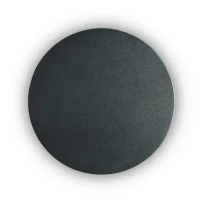 LED Nástěnné svítidlo Ideal Lux Cover AP1 Round Small Nero 195742 9W 943lm 15cm kulaté černé