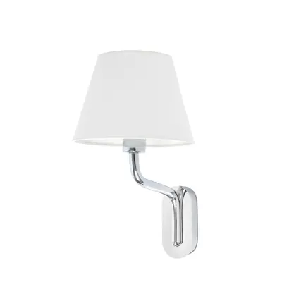 FARO ETERNA nástěnná lampa, chrom/bílá