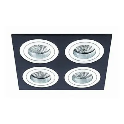 BPM Vestavné svítidlo Aluminio Negro, černá, 12LEDx3W, 230V 3057LED2.D40.3K