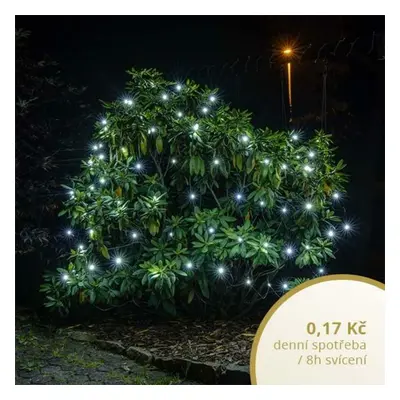 DecoLED LED světelná síť - 2x 1,5 m, ledově bílá, 90 diod