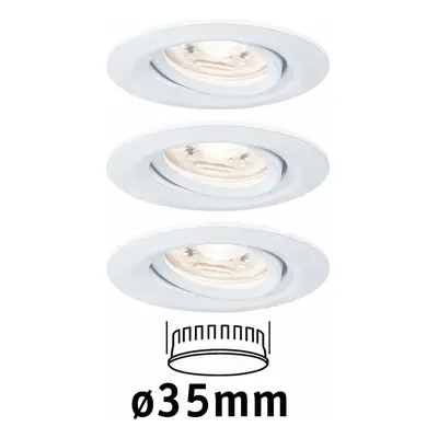 PAULMANN LED vestavné svítidlo Nova mini výklopné 3x4W 2700K bílá mat 230V 942.93