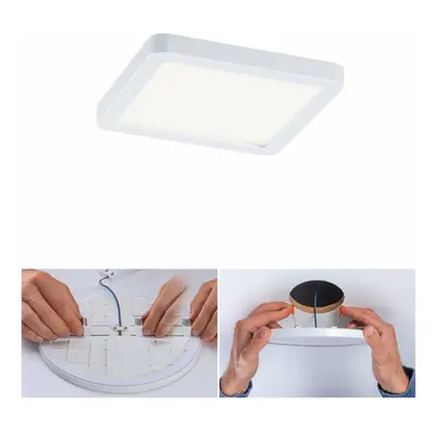 PAULMANN LED vestavné svítidlo Areo VariFit IP44 hranaté 118x118mm 6,5W 4.000K bílá 930.41