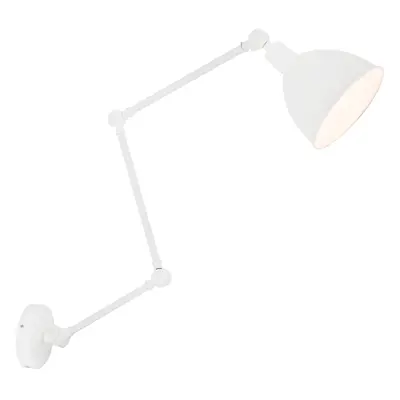 Sessak Stylová nástěnná kloubová lampa Bazar - pr. 170 x 375 x 615 - 1225 mm, 42 W, matná bílá S