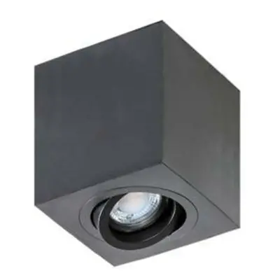 Stropní bodové přisazené svítidlo AZzardo Brant Square black AZ2825 GU10 1x50W IP20 9cm černé