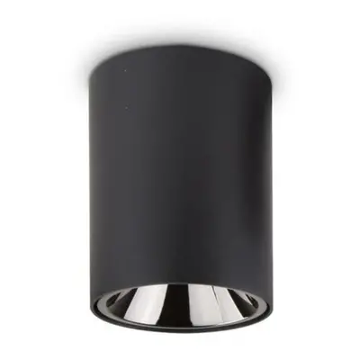 LED Stropní svítidlo Ideal Lux Nitro Round Nero 205984 kulaté černé 15W 1350lm