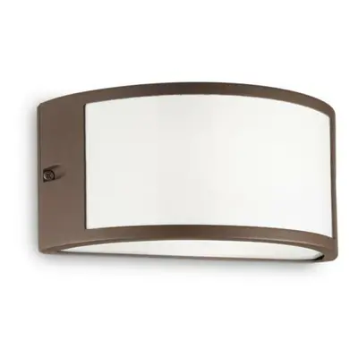 Venkovní nástěnné svítidlo Ideal Lux Rex-1 AP1 coffee 213217 1x60W hnědé IP44