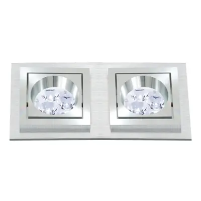 BPM Vestavné svítidlo Aluminio Plata, kartáč.hliník 6LEDx3W, 230V 4784 3067LED2.D40.3K