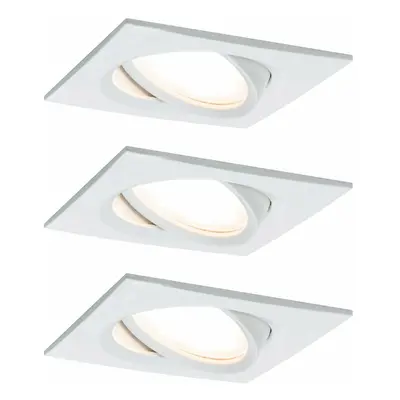 PAULMANN Vestavné svítidlo LED Nova Plus hranaté 3x6,8W bílá mat výklopné stmívatelné 936.78 P 9