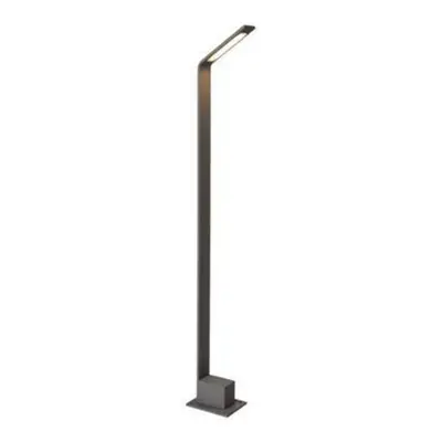 LED Venkovní sloupkové svítidlo AZzardo Agape 80 dark grey AZ3483 6W 480lm 3000K IP54 9,5cm tmav