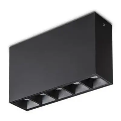 LED Stropní bodové svítidlo Ideal Lux Lika 10W Surface BK 244884 1100lm 3000K IP20 černé