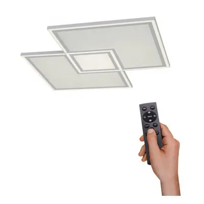 LEUCHTEN DIREKT is JUST LIGHT LED stropní svítidlo, bílé, dálkový ovladač, stmívatelné, CCT, IP2