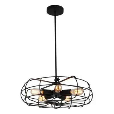 Závěsné svítidlo AZzardo Fan pendant AZ2532 E27 5x60W IP20 47cm černé