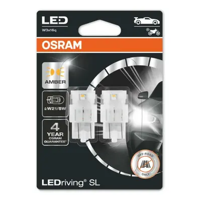 OSRAM LED W21/5W 7515DYP-02B AMBER 12V 1,8W W3x16q