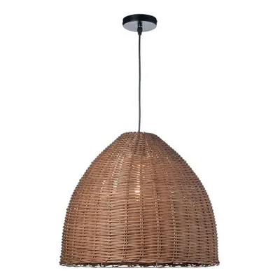 ACA Lighting závěsné svítidlo 1XE27 hnědá ratan D45×H119CM OIA ML1013012B