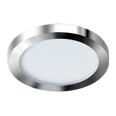 LED Stropní zápustné bodové svítidlo AZzardo Slim 9 Round 4000K IP44 chrome AZ2862 6W 500lm 4000