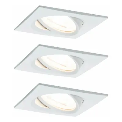 PAULMANN Vestavné svítidlo LED Nova hranaté 3x6,5W bílá mat výklopné 934.54 P 93454