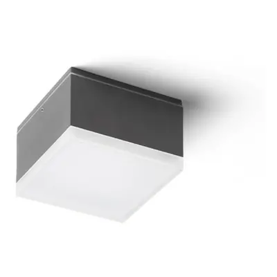 RED - DESIGN RENDL RENDL ORIN SQ stropní antracitová satinovaný akryl 230V LED 10W IP54 3000K R1