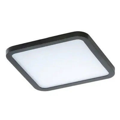 LED Stropní zápustné bodové svítidlo AZzardo Slim 15 Square 3000K IP44 black AZ2836 12W 1000lm 3