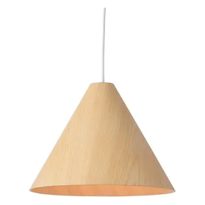 ACA Lighting závěsné svítidlo 1X E27 přírodní dřevo D33XH180CM NAIROBI MQ18P133NW