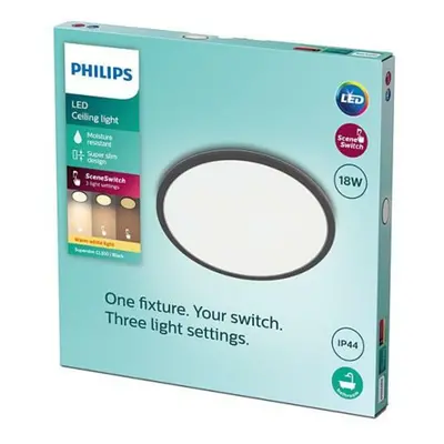 LED Koupelnové stropní svítidlo Philips Superslim CL550 8719514327283 18W 1500lm 2700K IP44 30cm