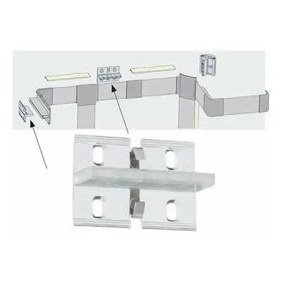 Paulmann Duo Profil Fixture 4ks balení průhledná, kov, plast 702.75 P 70275