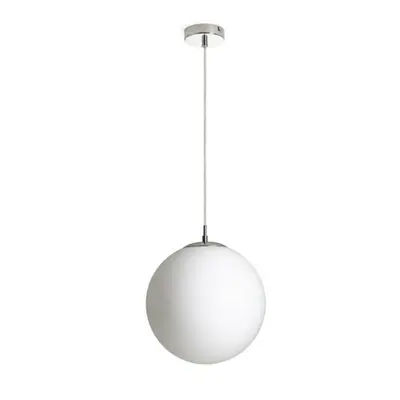 RED - DESIGN RENDL RENDL LUNA 30 závěsná opálové sklo/chrom 230V LED E27 15W R13747