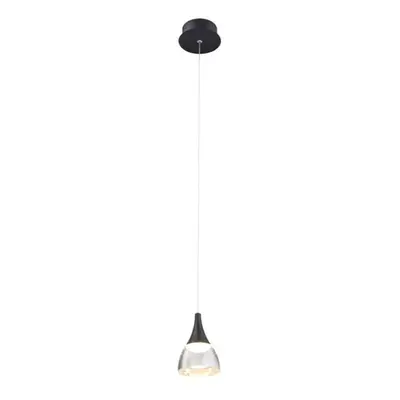 LED Závěsné svítidlo AZzardo Dalmatia 1 black AZ2847 5W 300lm 3000K IP20 12cm černé