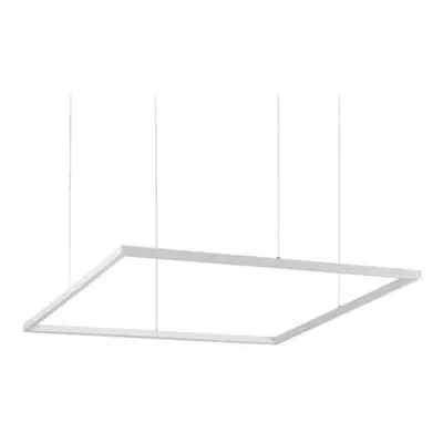 LED Závěsné svítidlo Ideal Lux ORACLE SLIM D90 SQUARE WH 3000K 259192 51W 4100lm 3000K IP20 85cm