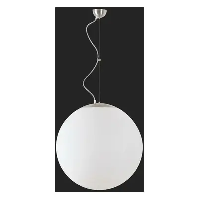 OSMONT 60827 ADRIA L5 závěsné skleněné svítidlo nerez broušená / bílá IP40 4000 K 48W LED DALI