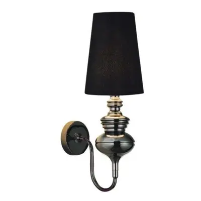 Nástěnná lampa AZzardo Baroco wall black AZ0062 E14 1x11W IP20 18cm černá