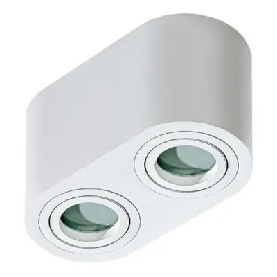 Stropní bodové přisazené svítidlo AZzardo Brant 2 IP44 white AZ2816 GU10 2x50W IP44 18cm bílé