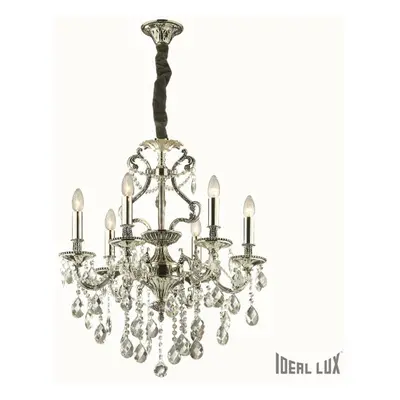 Ideal Lux GIOCONDA SP6 ARGENTO SVÍTIDLO ZÁVĚSNÉ 044927