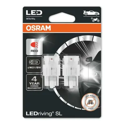 OSRAM LED W21/5W 7515DRP-02B RED 12V 2,4W W3x16q