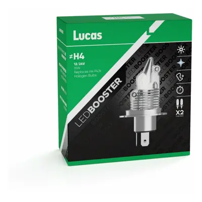 Lucas 12V H4 LED žárovka P43t, sada 2 ks 6500K