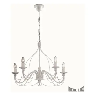 Ideal Lux CORTE SP5 BIANCO ANTICO SVÍTIDLO ZÁVĚSNÉ 005881